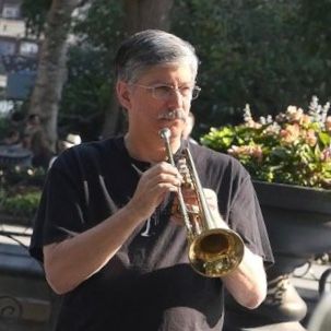 Bill at Madison Park Performing "Trumpet Clouds" at Madison Park with Craig Shepard
