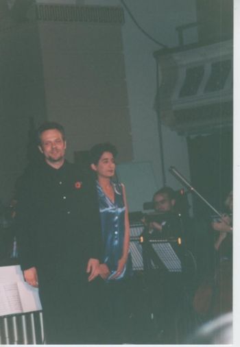 Premiere of Robin's Concerto Primavera with marimba player Simone Rebello
