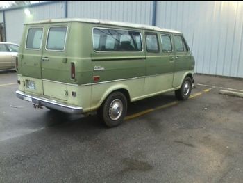 1971 FORD.  This is my Blues Honey wagon..Econoline with a 302 in it all original..This  got so many miles on it, it dont even count that high.. She got yhe Blues for real.
