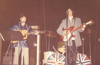 The Wooley Thumpers at Schwab Auditorium, Penn State (1968) Jerry Zolten (l), David Fox (r).
