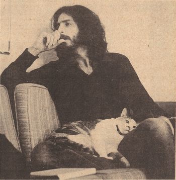 David Fox with Nikki, November 10, 1976, photo by Sally Hunter

