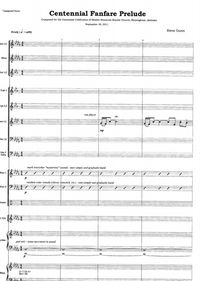 Centennial Fanfare Prelude - Orchestration