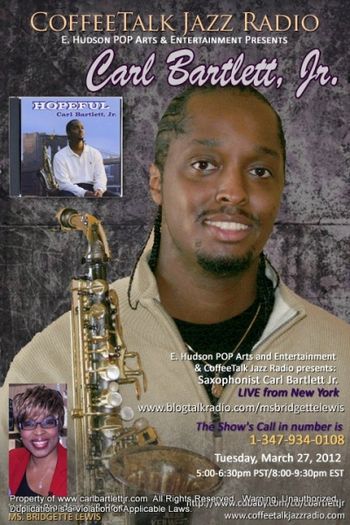 Oh Yes!  My CoffeeTalk Jazz Radio Interview Flyer w/ Awesome Host & Producer Ms. Bridgette Lewis
