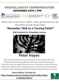 Peter Hayes: “November 1938 as Turning Point”?
