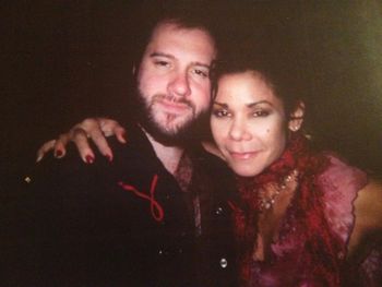 With Daphne Ruben-Vega after performing Fucking A
