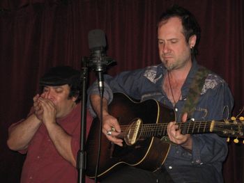 me and shaky Dave at Jalopy Theatre
