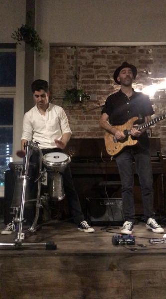 Rafi B Levy Duo performing at Little Grace Korea Town with Son Vardy
