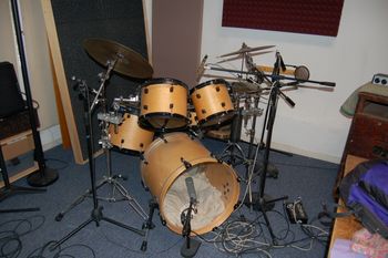 Studio drum kit at my LA Studio. 2004.
