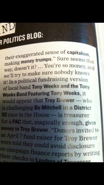 Nashville Scene - Pith in the Wind Local Politics column -- we are now a pop culture reference...thank you fans!

