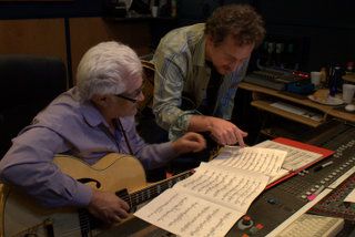 Larry Coryell in the studio  Photo by Paul Sky
