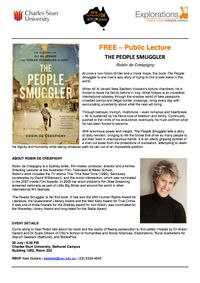 Bathurst: Free Public Lecture - The People Smuggler