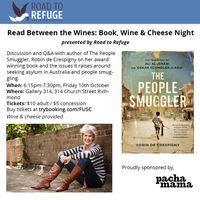 Read Between the Wines: Book, Wine & Cheese Night presented by Road to Refuge