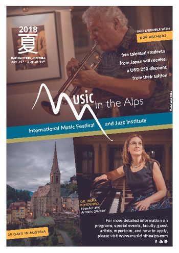 Music In The Alps 2018 Poster
