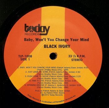 Baby Won't You Change Your Mind LP Side 1
