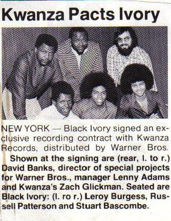 Black Ivory signs with Kwanza!
