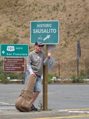 Neil Wise on the road to Sausalito
