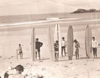 yes...it was a nice wave that day.... someone out there enjoying a nice little right hander.....Ocean bch Xmas of '65.......oh and i also think that Dennis the Menace (King) there also on the left too!

