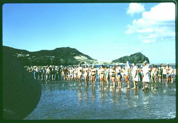 meanwhile they were having beauty contests everywhere!!! could've picked a better venue...Mangawhai..1967....man we were as rough as guts in those days...Ha!!
