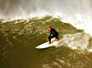 & finally it started to pump..such an amazing wave...a more recent photo of Johnny (Ratfink) Paarman .....one of the Cape Province team that i was with at J Bay.....we had it like this for 10 days....awesome!.....Johnny.....in my opinion.....the greatest 'hell man' big wave rider ever....Capetown boy!....one of 4 surfing brothers

