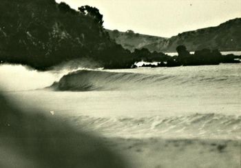 Herman and the boys take a trip around to Pareparea Bay.... about 2 kilometers around from Moureeses.....summer of '70
