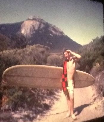John Ward heading off for a wave ...late 60s
