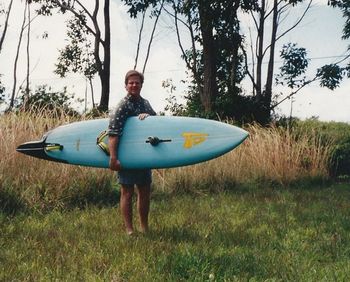 Mike Tinkler and his SUP
