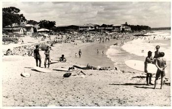 Typical summers day at Main beach Noosa ...1968
