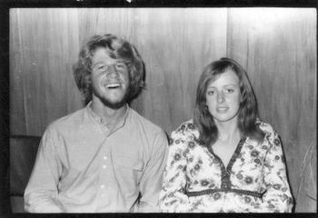 Dave Boyd and Karen Steele....think their still single here!! ...at our wedding January '71

