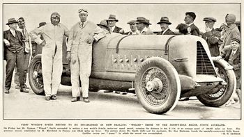 New world speed record set on Ninety Mile Bch...1929 The Rolls-Royce Cadillac reached a speed of 215 kmhr or 133miles an hour as it was then....not bad for 1929
