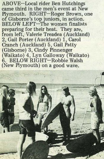 The girls prepare for the finals ....1970 New Plymouth....Gail Patty representng Gisborne
