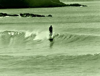 classic shot of John blomfield....parallel stance.... Sandy Bay...winter of '67
