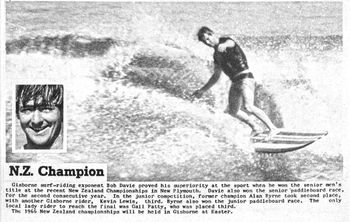 Bob Davie's wins at New Plymouth...1966

