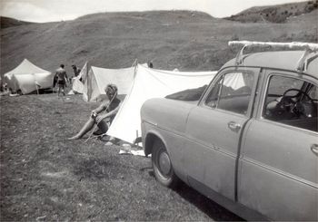 The boys were even civilized too...tents and all....
