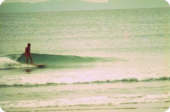 Laurie cruising on a sweet little Waipu left...summer of '67
