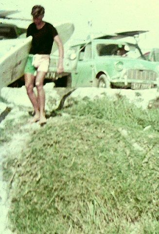 Laurie ....Waipu...1967 ..check the 'knee bumps' (surf bumps) that we all had back then....
