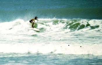 USA boy Ralph flying down the line on a beautiful Whananaki screamer!! ...Summer of '65
