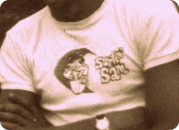 and of course 'Smurf the surf' and 'Surfin' Sam' T-shirts were all the rage too.... That cartoon stuff of the early to mid 60s was so innocent and cool...awesome days!!...
