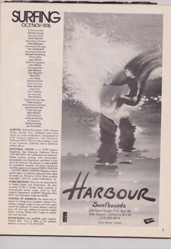 californian mag 'surfing' 1976 1 years subscriptions $6.50
