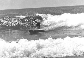 Ken Beehre on a nice little Ocean Beach right...summer of '69.. looks like a slight sea-breeze picking up...remember those days!!!....
