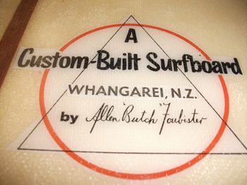 the label on that board still looks pretty good after nearly 50 yrs!!!... ...Butch set about trying to organize a new Northland boardriders club around now also.....but it came to nothing unfortunately....

