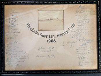 interestingly....there were heaps of surfers who were also SLSClub members as well... as we see in this plaque in 1968...The hutton boys..Wayne, Brian and Terry...Bob Hemmingway...John Knight...Mike King...Max Leonard..Brett Knight..etc
