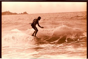 and this looks like that smooth goofy-footer...Nick Matich Nick was a really good surfer..Dargaville boy ...and travelled a bit.....i was surfing a break in Morroco in '72 and who should paddle out (unbeknown to me)....but Mr Nick Matich...was such fun times!!
