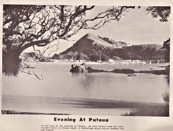 Beautiful shot of Pataua river...summer evening of '67 pretty sure we had to go over to the other side of the river for munchies in those days...was bit of a drag (long walk) after 3-4 hrs in the water!!!
