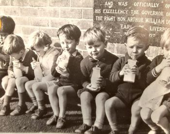 well,...we were being good little boys & girls...drinking our pint of milk every day...(NZ 1952) sheeeesh......didn't we used to hate that milk on a hot summers day when they left the crates in the sun...warm milk ...yuk!!......and we had no idea what was going on in Malibu!!!!!
