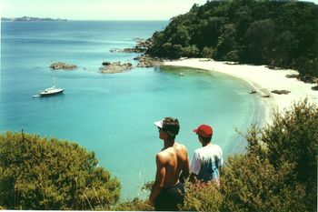 surfers Olle and Greg Tattersfeid.....beautiful ....Whale Bay ,Northland
