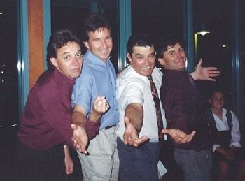 a mid-90s reunion-get together Derek Brott (now deceased...RIP) ...Tony Kivell...Mal Eggington...Gary Orevich....these  boys were really smart getting together 15 years ago while they could still remember who the other guys were!!!!!!!
