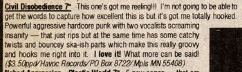 In a Few Hours of Madness... EP review from Slug and Lettuce, issue #34, 1994. http://www.slugandlettuce.net
