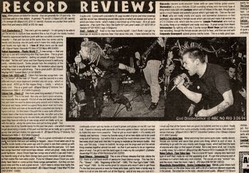 Record review page from Slug and Lettuce, issue #34, 1994. http://www.slugandlettuce.net
