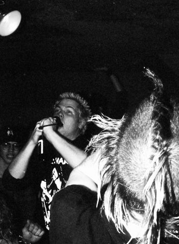 Live @ the Bomb Shelter, Minneapolis, Minnesota, December 2nd, 1995. Photo by and courtesy of Patti Rhodes.
