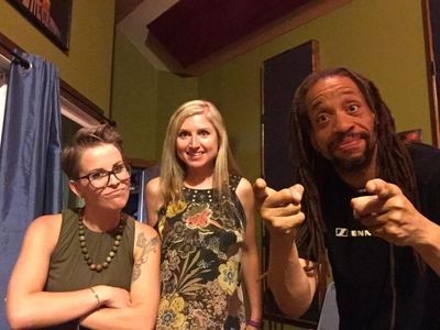 Kate, Angie & Charles tracking vocals